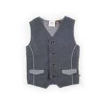 Fore!! Axel and Hudson Charcoal Houndstooth Flannel Vest_image